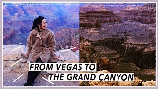 15 Hour Day Trip to Grand Canyon  Las Vegas Travel Vlog [upl. by Gnilhsa]