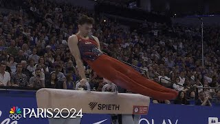 Stephen Nedoroscik STOMPS pommel horse routine at US Olympic Gymnastics Trials  NBC Sports [upl. by Depoliti]