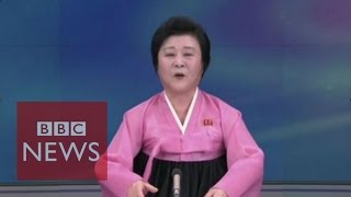 Moment N Korea announces Hbomb test  BBC News [upl. by Callas]