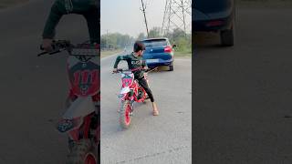 Munnu or Puru ne ki Bike se Tug of War comedy dragrace youtubeshorts shorts shortsfeed [upl. by Lessirg]