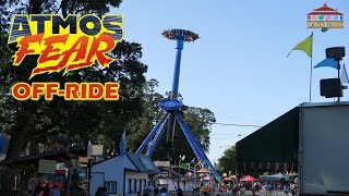 AtmosFEAR OffRide Footage Oaks Amusement Park Zamperla Inverting Frisbee  NonCopyright [upl. by Itnaihc]