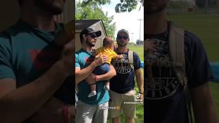 Baby confused by dads twinny Mommy [upl. by Eirrol]