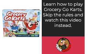 Grocery Go Karts Learn How to Play by Purge Reviews [upl. by Aninotna]