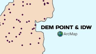 DEM POINT amp IDW ред ArcGis ред ArcMap [upl. by Hcirdeirf]