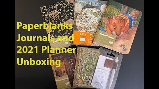 UNBOXING Paperblanks Journals  2021 Day Planner  Leather Pen Holder [upl. by Mastrianni743]