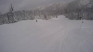 Day 8 Whitefish Mountain Resort 7 inches of fresh snow [upl. by Ab]