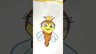 easy kids cartoon drawing 🐝 shorts viralvideo trending youtubeshorts reels funny comedy yt [upl. by Janene102]