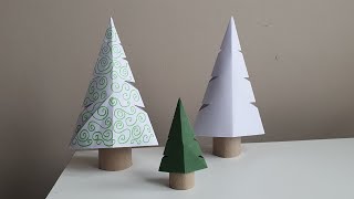 Tuto n°84 Objectif Noël  sapin en Origami facile [upl. by Rocray]