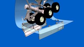 A380 Door and Landing Gear Animation [upl. by Namilus30]