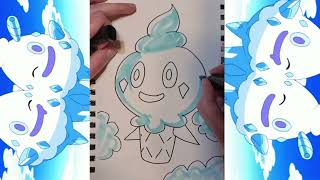 Vanillite Pokemon Fan Art [upl. by Nosyd]