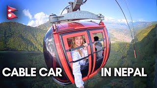 Cable Car in Nepal Chandragiri Hills Zipline amp Pashupatinath Temple🚠🇳🇵 [upl. by Enelez576]