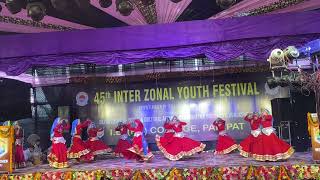 Loor Group Dance  SD PG College Panipat  Interzonal Youth Festival  KUK [upl. by Ennayar]