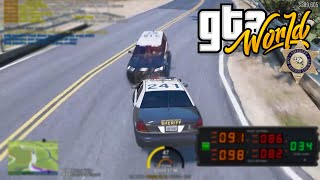 GTAW LSSD Deputy Patrick Chia collides in a pursuit with LSPD  GTA World [upl. by Marx40]