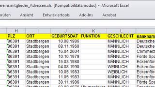 Linear Vereinsverwaltung 2018 ehemals Lexware Vereinsverwaltung Datenimportieren [upl. by Susette]