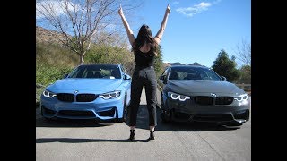 2018 BMW M4 vs M3  Exhaust Sound  20quot M Wheels  Competition Package  BMW Review [upl. by Elleined]