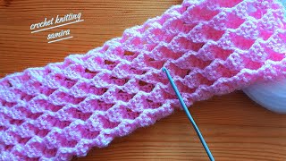 soft and easy crochet baby blanket for beginners beautiful crochet stitch for blankets [upl. by Weywadt706]