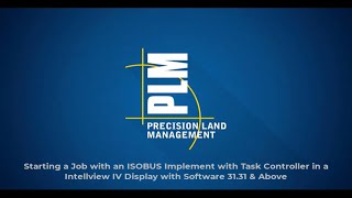 Starting a Job with ISOBUS Task Controller in the Intelliview IV Display [upl. by Africah926]