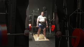 Tom Stoltman Deadlifts 410KG Raw [upl. by Ennahgiel]