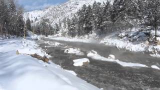 Ice Dam break along US 34 in Big Thompson Canyon February 2014 [upl. by Nedap]