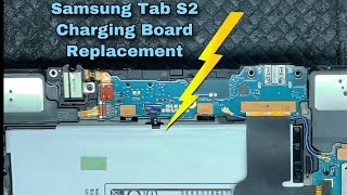 Samsung Tab S2 T819 Disassembly amp USB Charging Port Replacement  Sostituzione scheda ricarica [upl. by Shalne]