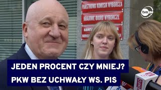 Sprawozdanie finansowe PiS wciąż pod lupą PKW Kolejne posiedzenie 29 sierpnia TVN24 [upl. by Dobson]