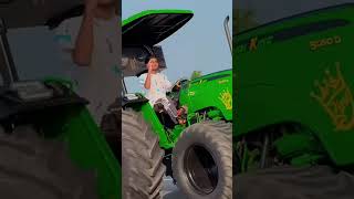 automobile farmer tracror modified 5050d farming trecter tractr stunt [upl. by Frendel378]