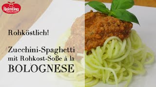 Vegane Bolognese in Rohkost Qualität  super schnell super lecker [upl. by Saberio]