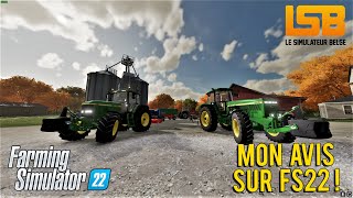 MON AVIS SUR FARMING SIMULATOR 22 [upl. by Billen]