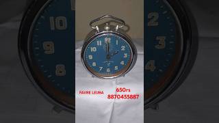 FAVRE LEUBA RARE BLUE COLOUR Winding Alarm Clock For Sale For 650rs [upl. by Aihtniroc]