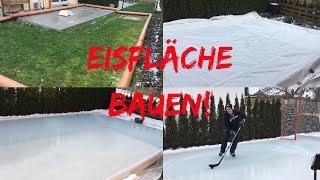 Eisfläche im Garten bauen [upl. by Ellekcim]