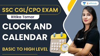 Clock and Calendar  Basic To High Level  Reasoning  SSC CGLCPO Exam  Ritika Tomar  Wifistudy [upl. by Gnihc]