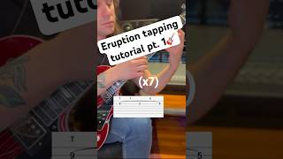 Van Halen’s eruption guitar tapping lesson tutorial guitar guitarlesson vanhalen guitartapping [upl. by Elna]