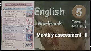 5th standard English term 1 monthly assessment 2 workbook answers 2024 25 [upl. by Hnah]