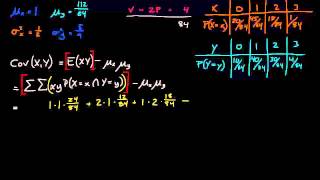 7e  Kovarians og korrelasjonskoeffisient Statistikk [upl. by Neom]