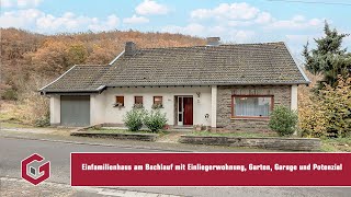 Handwerklich begabt Einfamilienhaus am Bachlauf mit Einliegerwohnung Garten Garage und Potenzial [upl. by Norah]