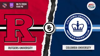 AAU Division 3 Mens Ice Hockey  Rutgers University vs Columbia University [upl. by Idnyc102]