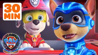 PAW Patrol The Mighty Movie BEST Moments w Marshall amp Chase  30 Minute Compilation  Nick Jr [upl. by Eidob445]