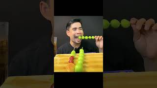 TANGHULU CANDIED FRUITS Orange  GRAPE TANGERINE ASMR EATING SOUNDS Short [upl. by Slyke]