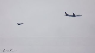 Fighter jets called to escort Ryanair flight cause sonic boom in Norfolk [upl. by Libbie374]