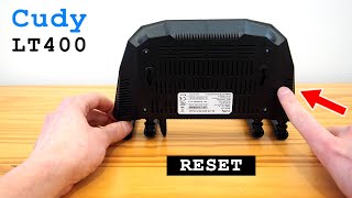 Cudy LT400 4G Router WiFi • Factory reset [upl. by Yrrat201]