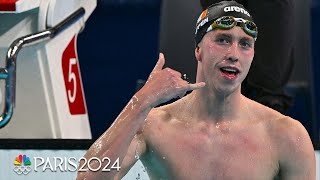 Daniel Wiffen SURGES to men’s 800m free victory beating out USA’s Bobby Finke  Paris Olympics [upl. by Hirst181]