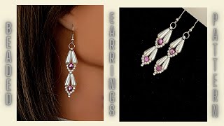 Dangle earrings tutorial 10 mins DIY earrings beads earrings making [upl. by Bilat]