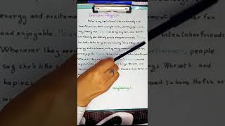 ✨✨Descriptive Paragraph✨✨ english shortvideo 2bacbiof shorts [upl. by Etty]