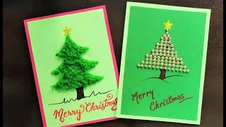 Christmas Cards handmade  DIY Easy Christmas Cards  How to make Christmas Cards [upl. by Riedel490]