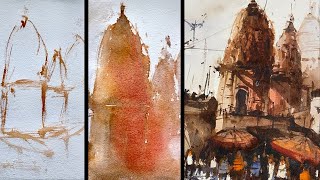 How to Enjoy amp Learn Watercolor Painting QUICKLY 1 Excellent Method [upl. by Lynelle]