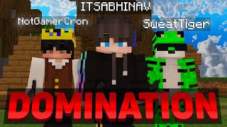 Dominating Bedwars 4v4s with GamerCron and SweatTiger Hindi Commentary bedwarsindia [upl. by Higginson]