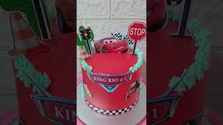 CARS THEME CAKE BY ELYNETTES COOKING CHANNEL [upl. by Ydderf]