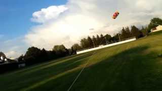 HQ Symphony 18 Kite in prestorm wind [upl. by Llenal]