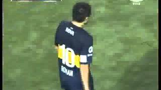 Boca 1  Corinthians 0 Gol Riquelme  Copa Libertadores 2013 [upl. by Eslehc960]