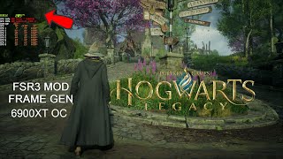 Hogwarts Legacy  FSR3 FRAME GEN MOD  1440P Epic Settings Quality FSR NO RT  6900XT  6950XT [upl. by Sivrad549]